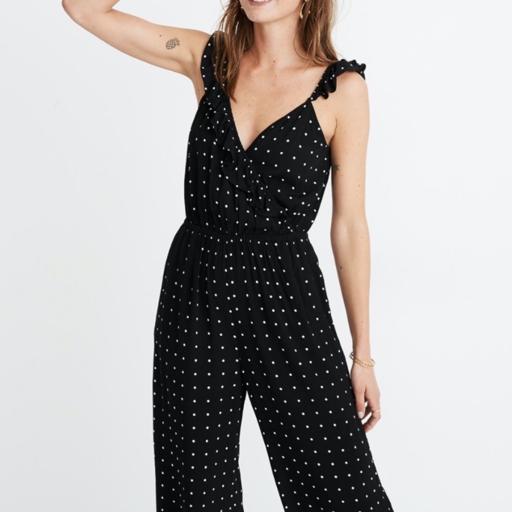Madewell polka dot jumpsuit